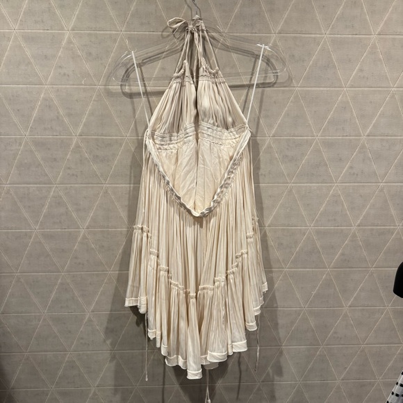 FREE PEOPLE 100-degree Halter Dress In Tahiti Breez Cream Ivory Size XS - Picture 8 of 12